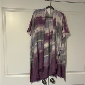Free People Lavender and Gray Kimono